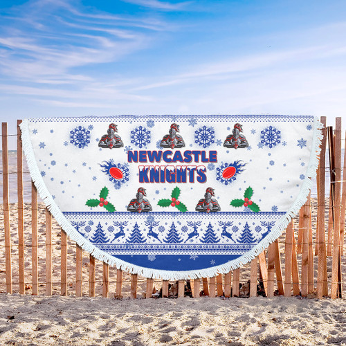Newcastle Knights Christmas Beach Blanket - Newcastle Knights Special Ugly Christmas Beach Blanket Newcastle Knights Christmas Beach Blanket - Newcastle Knights Special Ugly Christmas Beach Blanket