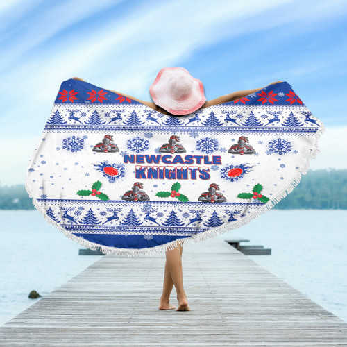 Newcastle Knights Christmas Beach Blanket - Newcastle Knights Special Ugly Christmas Beach Blanket Newcastle Knights Christmas Beach Blanket - Newcastle Knights Special Ugly Christmas Beach Blanket