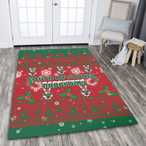 South Sydney Rabbitohs Area Rug - South Sydney Rabbitohs Special Ugly Christmas Area Rug South Sydney Rabbitohs Area Rug - South Sydney Rabbitohs Special Ugly Christmas Area Rug