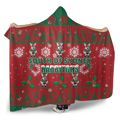 South Sydney Rabbitohs Hooded Blanket - South Sydney Rabbitohs Special Ugly Christmas Hooded Blanket South Sydney Rabbitohs Hooded Blanket - South Sydney Rabbitohs Special Ugly Christmas Hooded Blanket
