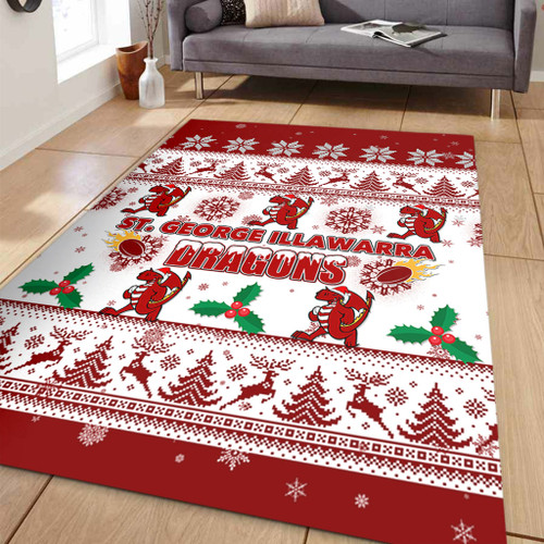 St. George Illawarra Dragons Christmas Area Rug - St. George Illawarra Dragons Special Ugly Christmas Area Rug St. George Illawarra Dragons Christmas Area Rug - St. George Illawarra Dragons Special Ugly Christmas Area Rug