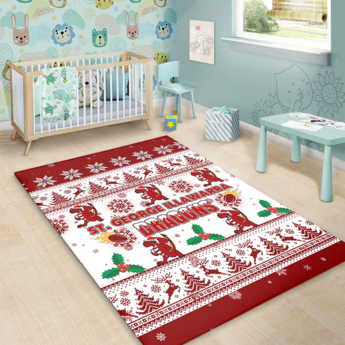 St. George Illawarra Dragons Christmas Area Rug - St. George Illawarra Dragons Special Ugly Christmas Area Rug St. George Illawarra Dragons Christmas Area Rug - St. George Illawarra Dragons Special Ugly Christmas Area Rug