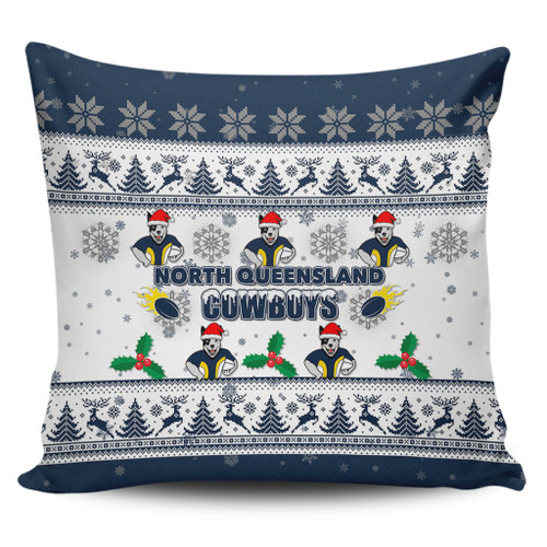 North Queensland Cowboys Christmas Pillow Covers - North Queensland Cowboys Special Ugly Christmas Pillow Covers North Queensland Cowboys Christmas Pillow Covers - North Queensland Cowboys Special Ugly Christmas Pillow Covers