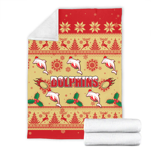 Redcliffe Dolphins Christmas Blanket - Redcliffe Dolphins Dolphins Special Ugly Christmas Blanket Redcliffe Dolphins Christmas Blanket - Redcliffe Dolphins Dolphins Special Ugly Christmas Blanket