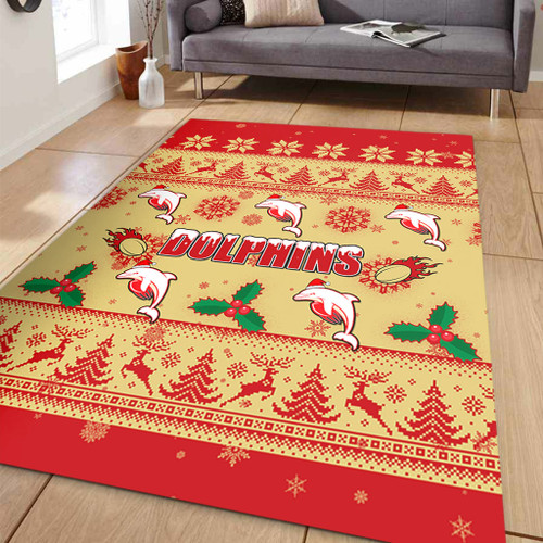 Redcliffe Dolphins Christmas Area Rug - Redcliffe Dolphins Dolphins Special Ugly Christmas Area Rug Redcliffe Dolphins Christmas Area Rug - Redcliffe Dolphins Dolphins Special Ugly Christmas Area Rug