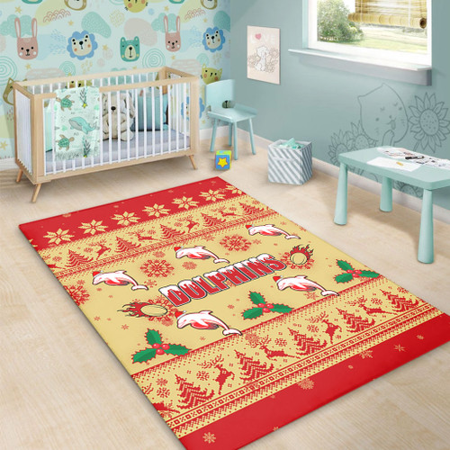 Redcliffe Dolphins Christmas Area Rug - Redcliffe Dolphins Dolphins Special Ugly Christmas Area Rug Redcliffe Dolphins Christmas Area Rug - Redcliffe Dolphins Dolphins Special Ugly Christmas Area Rug