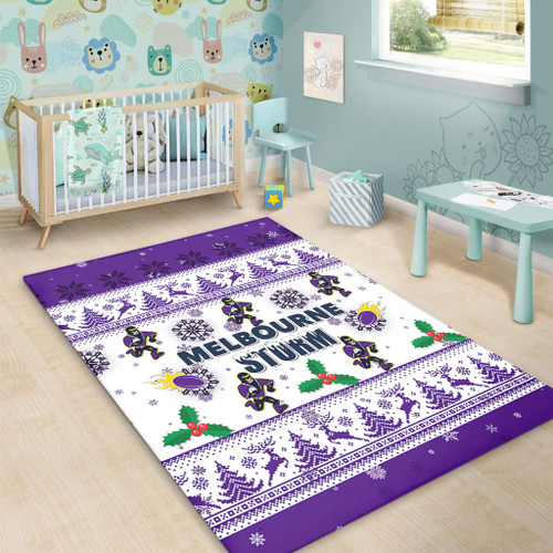Melbourne Storm Christmas Area Rug - Melbourne Storm Special Ugly Christmas Area Rug Melbourne Storm Christmas Area Rug - Melbourne Storm Special Ugly Christmas Area Rug
