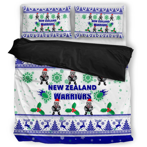 New Zealand Warriors Christmas Bedding Set - New Zealand Warriors Special Ugly Christmas Bedding Set New Zealand Warriors Christmas Bedding Set - New Zealand Warriors Special Ugly Christmas Bedding Set