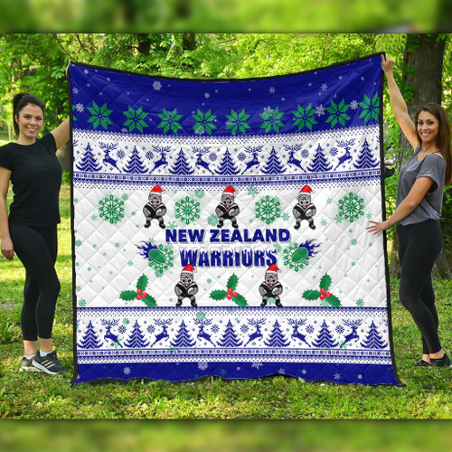 New Zealand Warriors Christmas Quilt - New Zealand Warriors Special Ugly Christmas Quilt New Zealand Warriors Christmas Quilt - New Zealand Warriors Special Ugly Christmas Quilt