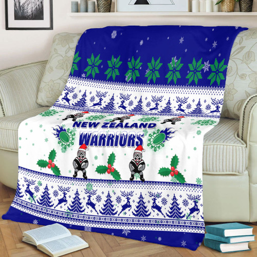 New Zealand Warriors Christmas Blanket - New Zealand Warriors Special Ugly Christmas Blanket New Zealand Warriors Christmas Blanket - New Zealand Warriors Special Ugly Christmas Blanket
