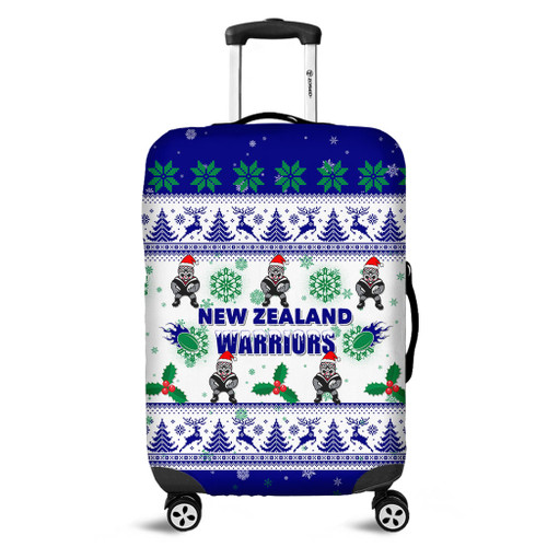 New Zealand Warriors Christmas Luggage Cover - New Zealand Warriors Special Ugly Christmas Luggage Cover New Zealand Warriors Christmas Luggage Cover - New Zealand Warriors Special Ugly Christmas Luggage Cover