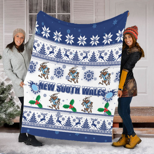 New South Wales Christmas Blanket - New South Wales Special Ugly Christmas Blanket New South Wales Christmas Blanket - New South Wales Special Ugly Christmas Blanket