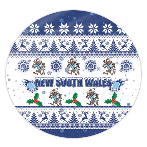 New South Wales Christmas Round Rug - New South Wales Special Ugly Christmas Round Rug New South Wales Christmas Round Rug - New South Wales Special Ugly Christmas Round Rug