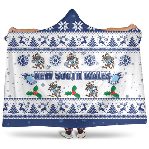 New South Wales Christmas Hooded Blanket - New South Wales Special Ugly Christmas Hooded Blanket New South Wales Christmas Hooded Blanket - New South Wales Special Ugly Christmas Hooded Blanket