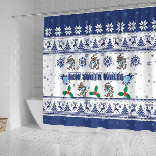 New South Wales Christmas Shower Curtain - New South Wales Special Ugly Christmas Shower Curtain New South Wales Christmas Shower Curtain - New South Wales Special Ugly Christmas Shower Curtain