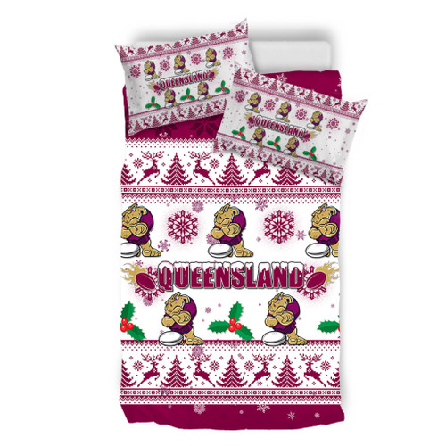 Queensland Christmas Bedding Set - Queensland Special Ugly Christmas Bedding Set Queensland Christmas Bedding Set - Queensland Special Ugly Christmas Bedding Set