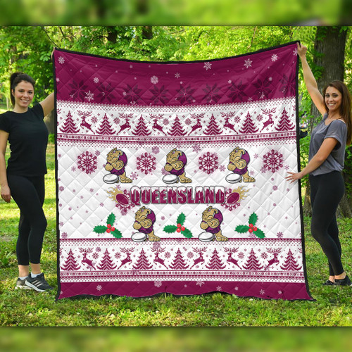 Queensland Christmas Quilt - Queensland Special Ugly Christmas Quilt Queensland Christmas Quilt - Queensland Special Ugly Christmas Quilt