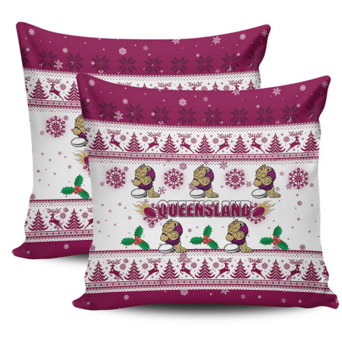 Queensland Christmas Pillow Covers - Queensland Special Ugly Christmas Pillow Covers