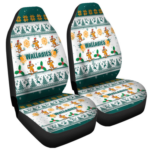 Australia Christmas Car Seat Covers - Wallabies Special Ugly Christmas Car Seat Covers Australia Christmas Car Seat Covers - Wallabies Special Ugly Christmas Car Seat Covers