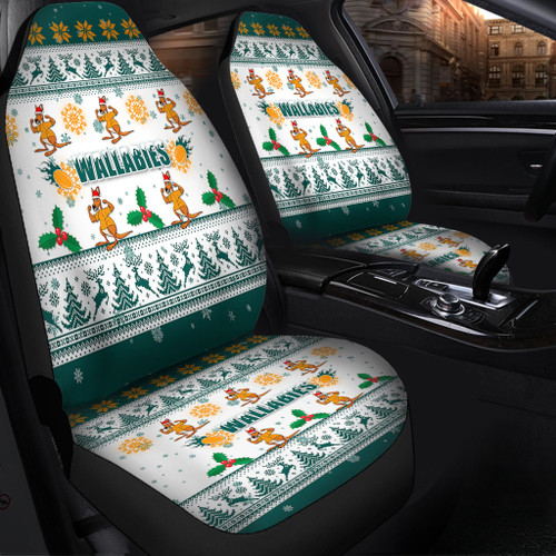 Australia Christmas Car Seat Covers - Wallabies Special Ugly Christmas Car Seat Covers Australia Christmas Car Seat Covers - Wallabies Special Ugly Christmas Car Seat Covers