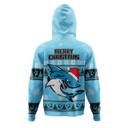 Cronulla-Sutherland Sharks Christmas Custom Hoodie - Special Ugly Christmas Hoodie Cronulla-Sutherland Sharks Christmas Custom Hoodie - Special Ugly Christmas Hoodie