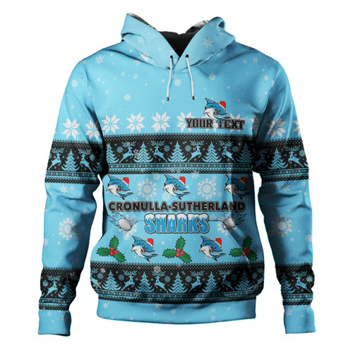 Cronulla-Sutherland Sharks Christmas Custom Hoodie - Special Ugly Christmas Hoodie Cronulla-Sutherland Sharks Christmas Custom Hoodie - Special Ugly Christmas Hoodie