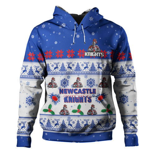 Newcastle Knights Christmas Custom Hoodie - Special Ugly Christmas Hoodie