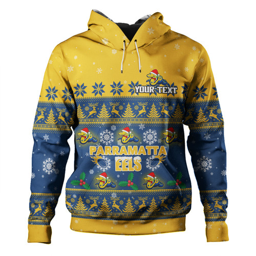 Parramatta Eels Christmas Custom Hoodie - Special Ugly Christmas Hoodie Parramatta Eels Christmas Custom Hoodie - Special Ugly Christmas Hoodie