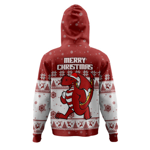 St. George Illawarra Dragons Christmas Custom Hoodie - Special Ugly Christmas Hoodie St. George Illawarra Dragons Christmas Custom Hoodie - Special Ugly Christmas Hoodie