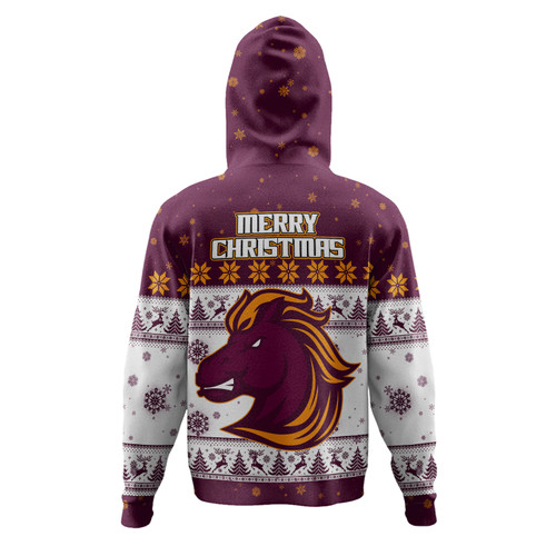 Brisbane Broncos Christmas Custom Hoodie - Special Ugly Christmas Hoodie Brisbane Broncos Christmas Custom Hoodie - Special Ugly Christmas Hoodie