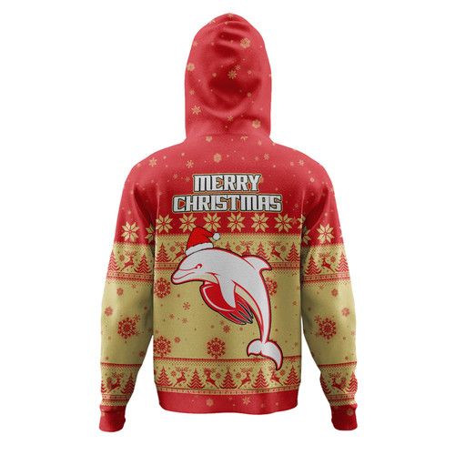 Redcliffe Dolphins Christmas Custom Hoodie - Special Ugly Christmas Hoodie Redcliffe Dolphins Christmas Custom Hoodie - Special Ugly Christmas Hoodie