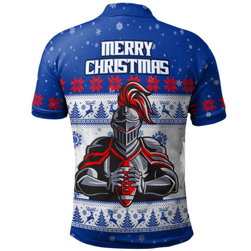 Newcastle Knights Christmas Custom Polo Shirt - Special Ugly Christmas Polo Shirt Newcastle Knights Christmas Custom Polo Shirt - Special Ugly Christmas Polo Shirt