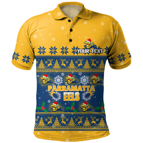 Parramatta Eels Christmas Custom Polo Shirt - Special Ugly Christmas Polo Shirt Parramatta Eels Christmas Custom Polo Shirt - Special Ugly Christmas Polo Shirt