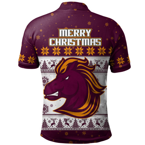 Brisbane Broncos Christmas Custom Polo Shirt - Special Ugly Christmas Polo Shirt Brisbane Broncos Christmas Custom Polo Shirt - Special Ugly Christmas Polo Shirt