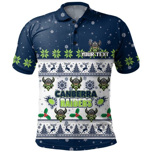 Canberra Raiders Christmas Custom Polo Shirt - Special Ugly Christmas Polo Shirt Canberra Raiders Christmas Custom Polo Shirt - Special Ugly Christmas Polo Shirt