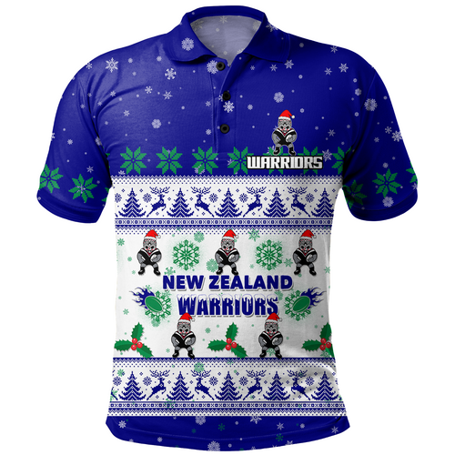 New Zealand Warriors Christmas Custom Polo Shirt - Special Ugly Christmas Polo Shirt New Zealand Warriors Christmas Custom Polo Shirt - Special Ugly Christmas Polo Shirt