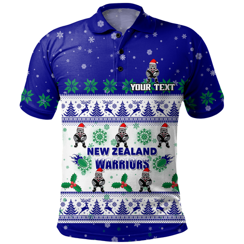 New Zealand Warriors Christmas Custom Polo Shirt - Special Ugly Christmas Polo Shirt New Zealand Warriors Christmas Custom Polo Shirt - Special Ugly Christmas Polo Shirt