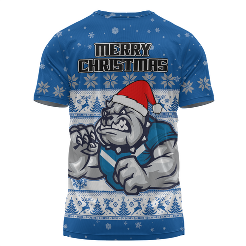 Canterbury-Bankstown Bulldogs Christmas Custom T-Shirt - Special Ugly Christmas T-Shirt