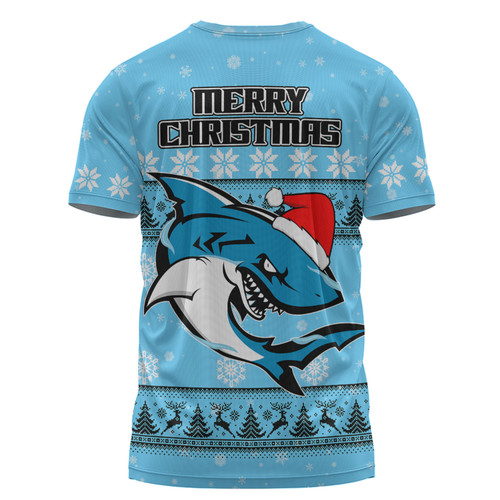 Cronulla-Sutherland Sharks Christmas Custom T-shirt - Special Ugly Christmas T-shirt Cronulla-Sutherland Sharks Christmas Custom T-shirt - Special Ugly Christmas T-shirt