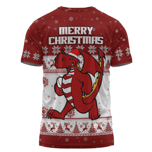 St. George Illawarra Dragons Christmas Custom T-shirt - Special Ugly Christmas T-shirt St. George Illawarra Dragons Christmas Custom T-shirt - Special Ugly Christmas T-shirt