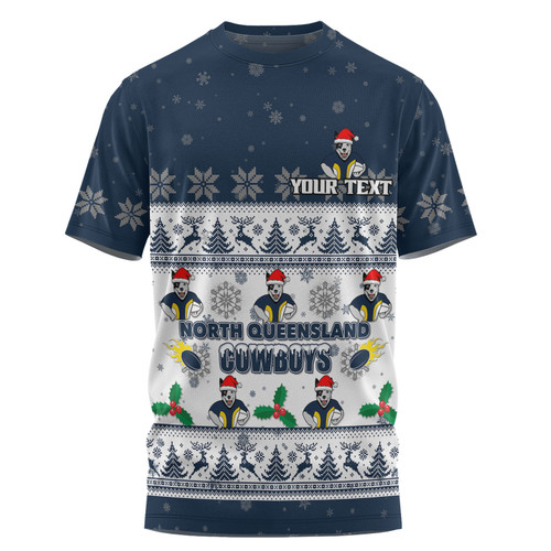 North Queensland Cowboys Christmas Custom T-shirt - Special Ugly Christmas T-shirt North Queensland Cowboys Christmas Custom T-shirt - Special Ugly Christmas T-shirt