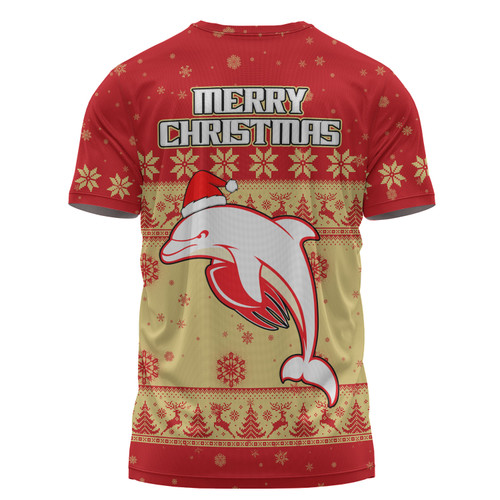 Redcliffe Dolphins Christmas Custom T-shirt - Special Ugly Christmas T-shirt Redcliffe Dolphins Christmas Custom T-shirt - Special Ugly Christmas T-shirt