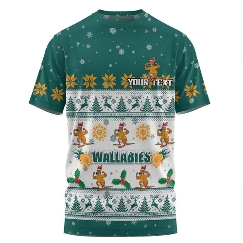 Australia Wallabies Christmas Custom T-shirt - Special Ugly Christmas T-shirt Australia Wallabies Christmas Custom T-shirt - Special Ugly Christmas T-shirt