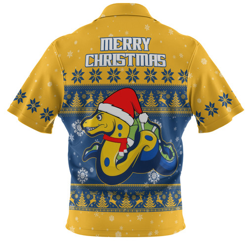 Parramatta Eels Christmas Custom Hawaiian Shirt - Special Ugly Christmas Hawaiian Shirt Parramatta Eels Christmas Custom Hawaiian Shirt - Special Ugly Christmas Hawaiian Shirt