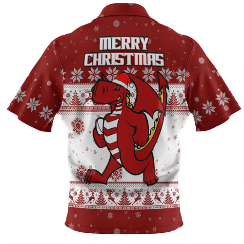 St. George Illawarra Dragons Christmas Custom Hawaiian Shirt - Special Ugly Christmas Hawaiian Shirt St. George Illawarra Dragons Christmas Custom Hawaiian Shirt - Special Ugly Christmas Hawaiian Shirt