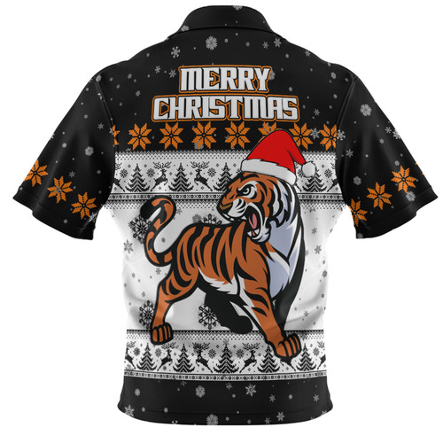 Wests Tigers Christmas Custom Hawaiian Shirt - Special Ugly Christmas Hawaiian Shirt Wests Tigers Christmas Custom Hawaiian Shirt - Special Ugly Christmas Hawaiian Shirt