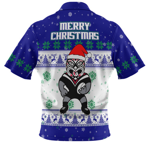 New Zealand Warriors Christmas Custom Hawaiian Shirt - Special Ugly Christmas Hawaiian Shirt New Zealand Warriors Christmas Custom Hawaiian Shirt - Special Ugly Christmas Hawaiian Shirt