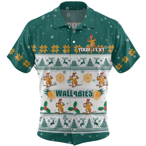 Australia Wallabies Christmas Custom Hawaiian Shirt - Special Ugly Christmas Hawaiian Shirt Australia Wallabies Christmas Custom Hawaiian Shirt - Special Ugly Christmas Hawaiian Shirt