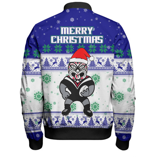 New Zealand Warriors Christmas Custom Bomber Jacket - Special Ugly Christmas Bomber Jacket New Zealand Warriors Christmas Custom Bomber Jacket - Special Ugly Christmas Bomber Jacket
