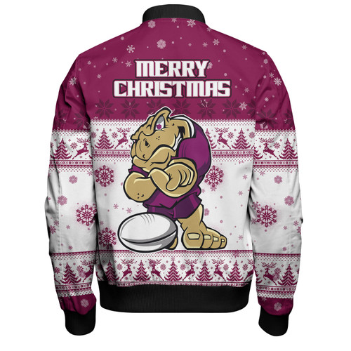 Queensland Cane Toads Christmas Custom Bomber Jacket - Special Ugly Christmas Bomber Jacket Queensland Cane Toads Christmas Custom Bomber Jacket - Special Ugly Christmas Bomber Jacket